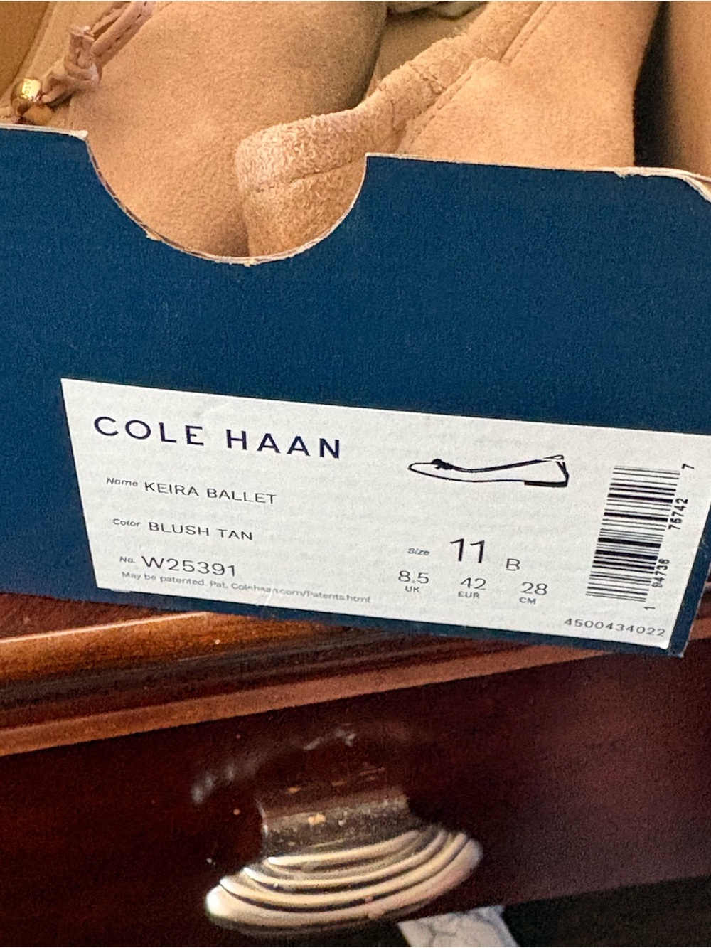 Cole Haan Keira Ballet Flats - Blush Tan